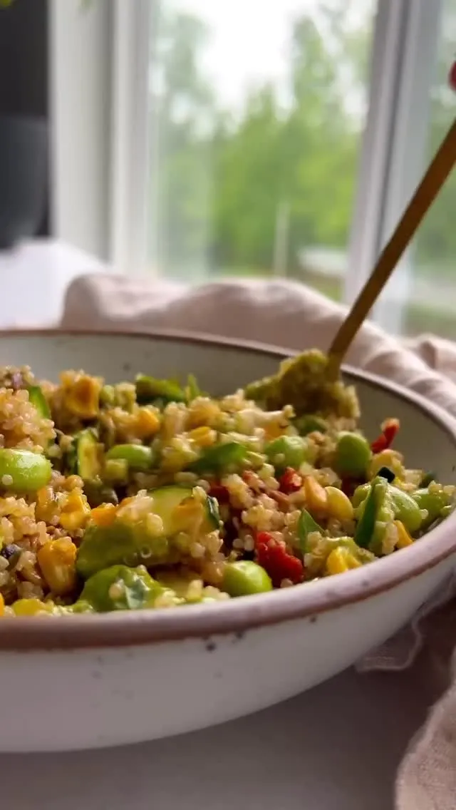 Roasted Corn Quinoa Salad